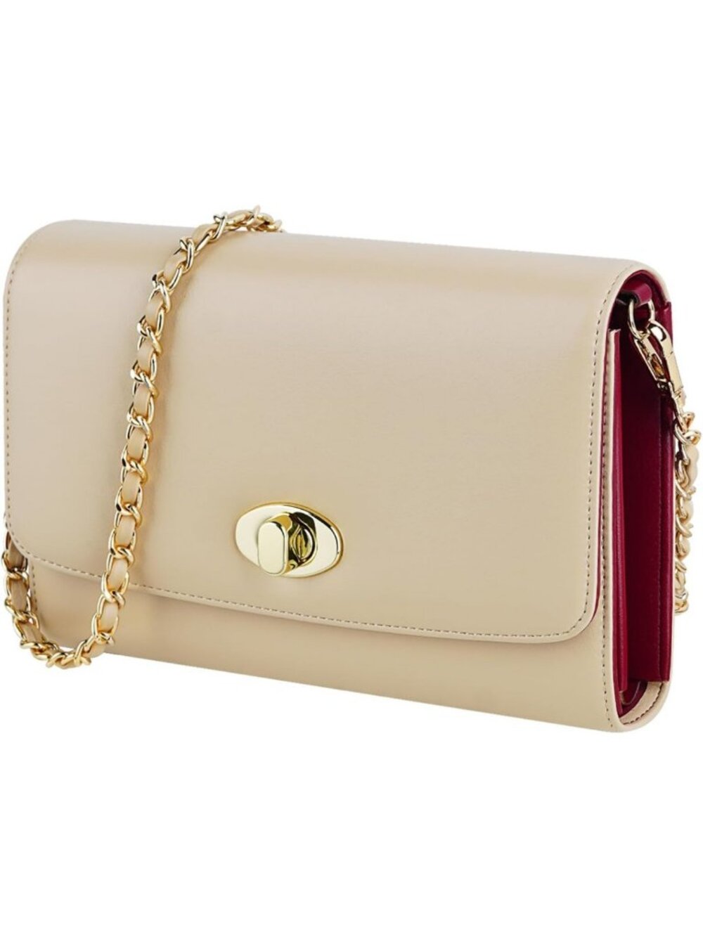 Stylish Lightweight Crossbody Bag for Women, PU Leather Shoulder Purse for Daily